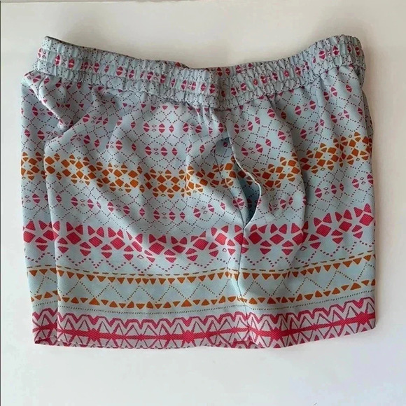 AQUA Geometric Print Blue Shorts - Picture 5 of 8